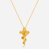 Colar Pingente Cobra Cetro do Ano da Cobra Feminino Novo Estilo Chinês Personalizado Moda Versátil Novo Colar do Zodíaco Ano de Nascimento Cobra