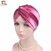 Nuevo Sombrero Turbante Elástico de Terciopelo Sombrero Cruzado Retorcido Sombrero de Quimioterapia Ebaytjm-263 Disponible en Múltiples Colores