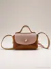 Bolsa de Mão e Transversal Infantil Simples com Tampa Flip-Top, Bolsa Pequena Retro de Cor Sólida para Meninas, Acessórios de Princesa para Bebê, Porta-Moedas Atacado