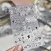 Tomoni Calcomanías para Uñas con Foil Dorado Estilo Oscuro Calcomanías para Uñas de Chica Son Estrella y Luna Latido Decoraciones para Uñas