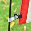 Asta de bandera de jardín de Amazon, pintura de hierro, lino, bandera de jardín, decoración de fiesta, pintura colgante, clip a prueba de viento, hebilla de resorte
