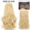 Extensões de Cabelo Peça Única Estilo Europeu e Americano Transfronteiriças, Extensões de Cabelo Linha de Pesca, Cabelo Cacheado Longo Natural Invisível, Cabelo Humano