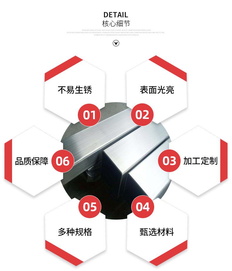 201 304 316L 310S不锈钢方管