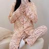 Pijama estilo coreano para mujer, holgado, talla grande, transfronterizo, de manga larga, de verano, traje para el hogar, otoño, pijama del sudeste asiático, transfronterizo
