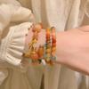 Pulsera Tejida de Cuerda de Jade de Calabaza Pequeña para Mujer Estilo Nacional Vintage Pulsera de Calabaza Nuevo Diseño de Estilo Chino Pulsera con Sentido del Diseño