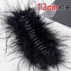 Novo Prendedor de Cabelo Pena de Cisne Negro Elegante Elegante Presilha Tubarão Luxo Leve Alto Senso Prendedor de Cabelo Grampo para Parte de Trás da Cabeça Acessórios de Cabelo