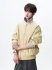 Chaqueta de solapa de marca moderna estilo americano con nuevo diseño, casual y elegante, chaqueta de otoño versátil para hombre con bloques de color