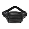 Nuevo Bolso de Cintura de PU para Hombre, Bolso Cruzado de Hombro de Negocios, Bolso de Pecho para Deportes de Running, Mochila Táctica para Exteriores, Billetera para Monedas de Teléfono Móvil