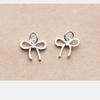 Prata 925 prata tailandesa fosca pingente de laço pulseira de cordão pingente feito à mão acessórios de joias DIY atacado S0629