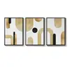 Pintura tríptico geométrica simple personalizada más vendida de Amazon con un toque de alta gama para el fondo del sofá de la sala de estar y la decoración de la entrada
