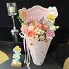 Feliz Festival de Mediados de Otoño Pieza Moldeadora Todo en Uno Papel de Envoltura de Flores Materiales para Ramo Floral Hecho a Mano DIY Día del Maestro