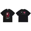 Marca de moda Suministro Mayorista Transfronterizo Comercio Exterior Dropshipping Camiseta de Manga Corta Pe Tiburón Peso Pesado 230g 25