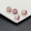 Cuentas de vidrio, bola dorada de 12 mm con agujero pasante, cuentas de hortensia, patrón de cuentas, pulsera, accesorios de joyería, material antiguo