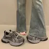 Tênis Dad Shoes Retro de Solado Grosso para Mulheres, Novo Modelo Primavera 2026, Que Aumenta a Altura, Afina os Pés, Malha Respirável, Tênis Esportivo Casual