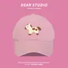 Gorra de Béisbol Bordada de Caballo Pequeño Linda Estilo Coreano para Mujer, Nuevo Modelo Primavera y Verano 2026, Gorra Versátil para Estudiante Que Hace que la Cara Parezca Más Pequeña
