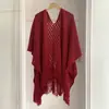 Xale Cape Feminino 2025 Novo Verão Fino com Franjas para Roupa Externa, Versátil com Vestidos
