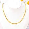 Collar de acero de titanio Simple Twist anillo liso collar de cuello electrochapado al vacío que no se decolora pulsera pulsera traje para todo mayorista