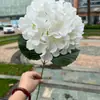 Nueva Hortensia Morada Azul Exportación de Cabeza Única Coreana Grande Hortensia Boda Decoración Suave Flor Artificial Fábrica Mayorista