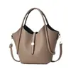 Bolso de Mujer de Color Sólido con Toque de Lujo Bolso de Moda para Mujer Bolso de Hombro Cruzado Bolso de Mano Versátil Cabello de Una Pieza para Mujer