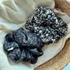 Goma de pelo Retro con Estampado de Leopardo para Mujer, Goma Elástica Alta para Moño o Cola de Caballo, Accesorio para el Cabello que no Daña