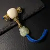 Conjunto Três Peças Sherpa Vidro Ouro Antigo Jade Hetian Combinação Estrela Vajra Lua Bodhi Pulseira Acessórios DIY