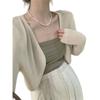 Nuevo Chal Corto Holgado Protector Solar Verano Nuevo Moda Coreana para Mujer Versátil Top Adelgazante Color Sólido Ajustado