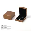 Caja de Joyería de Papel con Aspecto de Cuero Hecha a Medida Caja de Almacenamiento de Joyería de Alta Gama Caja para Collares, Pulseras, Anillos Personalización de Logo Venta al por Mayor Transfronteriza