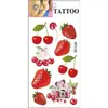 Pegatinas de Tatuaje de Cereza de Dibujos Animados Impermeables Femeninas de Larga Duración Estilo Ins Artificial Pegatinas de Tatuaje de Gama Alta Personalización