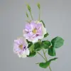Flor de Rosa Artificial de Alta Calidad, Tallo Único con 5 Cabezas, 2 Flores de Seda Grandes, Decoración de Boda, Decoración del Hogar, Arreglo Floral, Adorno de Arte Floral