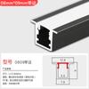 Lámpara con ranura para tarjetas lámpara lineal ranura de aluminio lámpara de línea led lámpara de tira empotrada sin lámpara lineal principal ranura para lámpara de perfil de aluminio