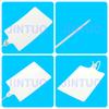 Especificaciones 105*85 etiqueta de plástico desechable etiqueta de logística etiqueta anti-desmontaje brida de cable integrada señal grande