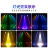 Nuevo Cañón Pequeño de Acero de 100W Luz Beam de Cabeza Móvil con Apertura Led Luz de Escenario Colorida Patrón Luz Ktv Bar Venta al por Mayor