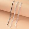 Pulsera de cadena con diseño de nicho y cadena de garra de cristal de color diamante, suministro transfronterizo, joyería de moda para mujer que combina con todo, al por mayor