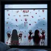Pegatinas de Halloween Huella de Mano Sangrienta Creativa Fantasma Femenina Pegatinas Estáticas Suministros para Fiesta de Halloween Transfronterizos Fantasma Masculino Pegatinas para Vidrio