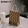 Serie de Bubble Tea Bolsa de Empaque para Café y Repostería Bolsa de Tote Bolsa de Papel Kraft para Postres Bolsa de Tote Bolsa de Papel Impermeable