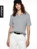 Ropa de Hombre Jiezhan Estilo Old Money Polo de Punto Manga Corta 26 Verano Nuevo Retro Americano Textura Ligera Cuello Camiseta