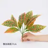 Decoración de pared pared de plantas artificiales, flores artificiales, plantas verdes, plantas en maceta, fondo de boda, arreglos florales, hojas, plantas verdes, madera de hoja grande que cambia de color