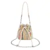 Mini bolso pequeño de comercio exterior para mujer, bolso cruzado, nuevo estilo 2026, bolso de mano tipo cubo, bolso de hombro único con cadena de nicho de alta gama