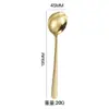 Elegante cuchara de acero inoxidable 304, adecuada para uso doméstico, cuchara estilo coreano, cuchara de mesa, cuchara para sopa, calidad de restaurante, cuchara popular de mango largo, cuchara engrosada, cuchara redonda