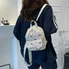 Estilo Nuevo de Verano Estudiante Universitario Corduroy Ins Estudiante de Secundaria Lazo Moda Estilo Casual Mochila Mochila de Viaje