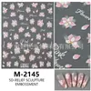 Nova Manicure Primavera Colorida Pequenas Flores Silvestres Adesivos de Alívio para Manicure Pintura a Óleo Romântica Adesivos de Unha Frescos Simples Fofos