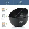 Bol para Sopa de Trigo Nuevo Transfronterizo Hogareño Arroz Ensalada Fideos Instantáneos Simple y Resistente a Caídas Redondo de Plástico Juego de 8 Piezas