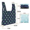 Bolsa de compras ecológica plegable directa de fábrica, bolsa de compras portátil con publicidad, bolsa de compras portátil con logotipo impreso.