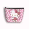 Bolsa de Cosméticos Hello Kitty para Niños Ins de Dibujos Animados Linda Bolsa de Almacenamiento de Escritorio Gran Capacidad Portátil Bolsa de Artículos de Tocador