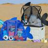 Bolsa de Higiene Pessoal Portátil de Rede, Bolsa Grande de Praia e Natação, Bolsa de Armazenamento Oca Portátil Multifuncional para Viagem e Brinquedos