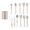 Balde de Armazenamento Protetor de Mão de Silicone Tampa Traseira à Prova de Calor Conjunto de Utensílios de Cozinha de Silicone Ferramentas de Cozinha 12 Peças