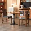 Silla de Comedor Vintage de Madera Estilo Francés Silla de Diseñador Silla de Maquillaje Nórdica Simple con Respaldo Pavo Real