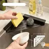 Suporte para Drenar Aquário Prateleira de Armazenamento Plástica Multifuncional para Cozinha Esponja Triangular Esfregão Lã de Aço Armazenamento de Cozinha