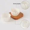 Forminhas de papel para mini cupcakes bascas de 2 polegadas com borda elevada, resistentes a altas temperaturas, caixas para ovos e pudins, embalagem para assar