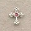 Novos Acessórios de Nail Art Série Cruz em Dourado e Prata Estilo Punk Renda Cruz Brilhante Versátil Decorações de Unhas